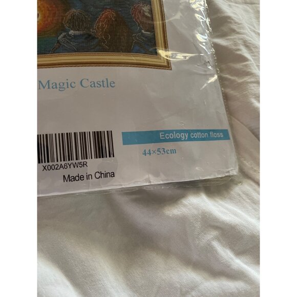 Magic Castle Pre-Printed Cross Stitch Kit 44x53cm 11CT 3 Strands Cotton Fabric & - Picture 4 of 7